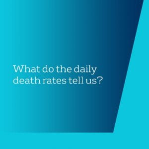 What do the daily death rates tell us?