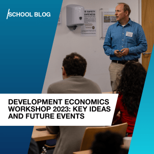 Erlend Berg delivering a talk at the Development Economics Workshop 2023.